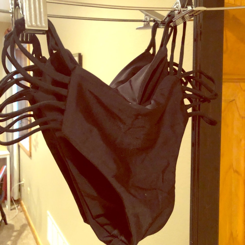MIKOH Bikini Bottom Size Small Black